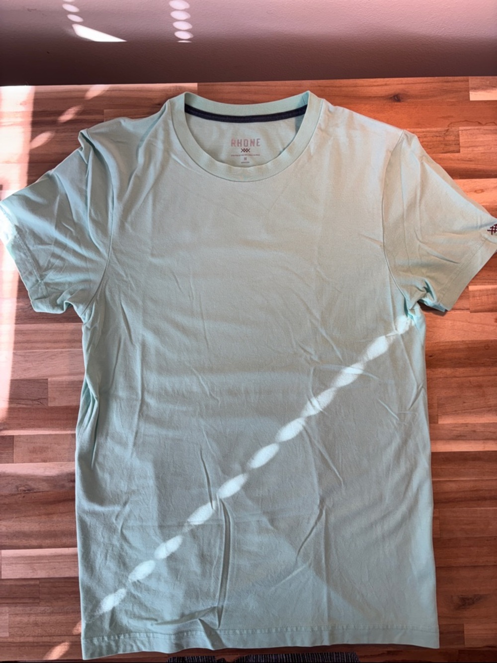 RHONE Men’s Light Mint Crew Neck Short Sleeve Tee